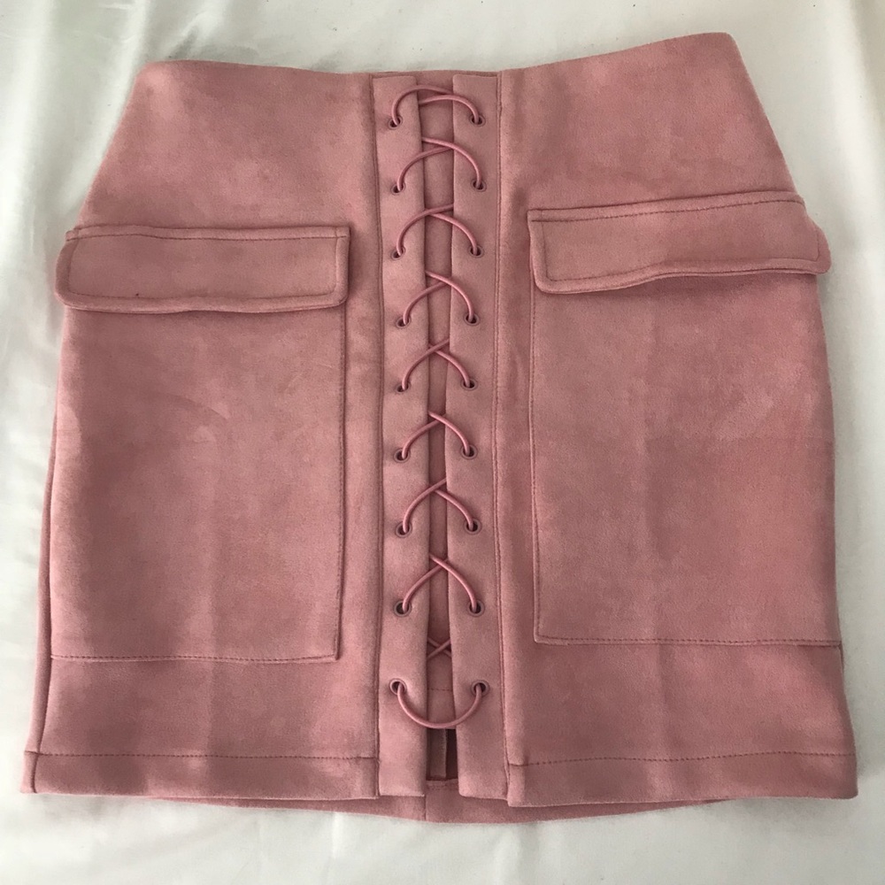 Lace-Up Skirt